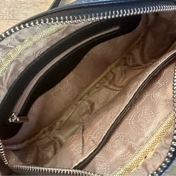 Michael Kors Pebbled Leather Oval Camera Crossbody Bag - Picture 7 of 9